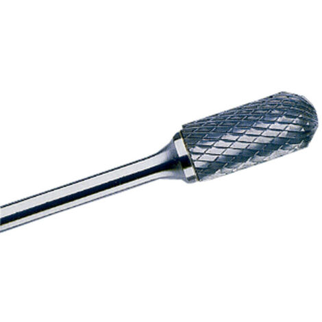 Fresas Rotativas Metal Duro Dentado Cruzado Cilíndrica con Radio                                                          Ø 12mm - Largo corte 25mm - L 70mm