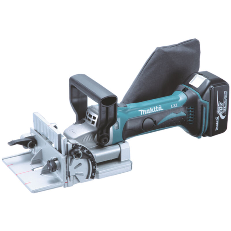 Makita - Fresatrice piana a batteria DPJ180RTJ 18V 2x 5,0 Ah e caricabatterie in makpac