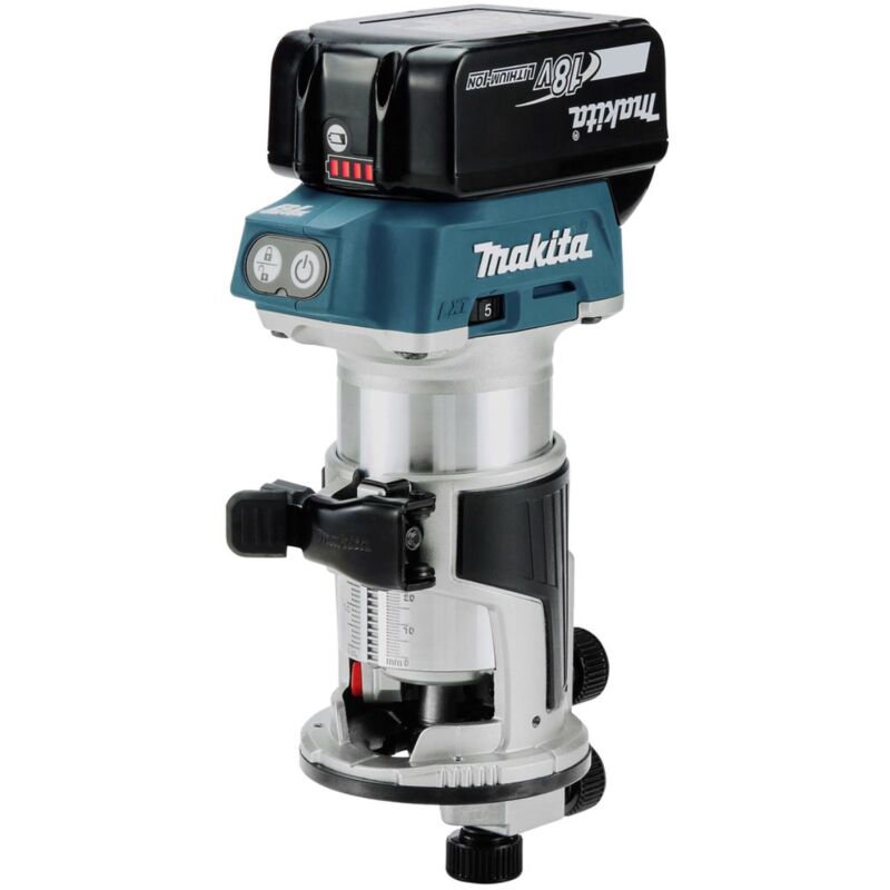 Makita - Fresatrice multifunzione a batteria lxt 18 v - 10.000-30.000 giri/min - 6/8 mm