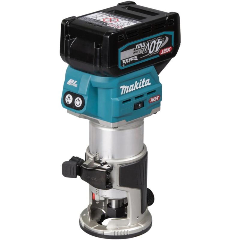 Makita - Fresatrice multifunzione a batteria xgt 40 v max - 6 mm / 8 mm - 10.000 - 31.000 giri/min.