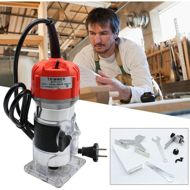 Image of Gojoy - Fresatrice per legno compatta 800 w, Smerigliatrice per legno 30000r/min, Fresatrice portatile per lavorare, fresatrice elettrica del legno,
