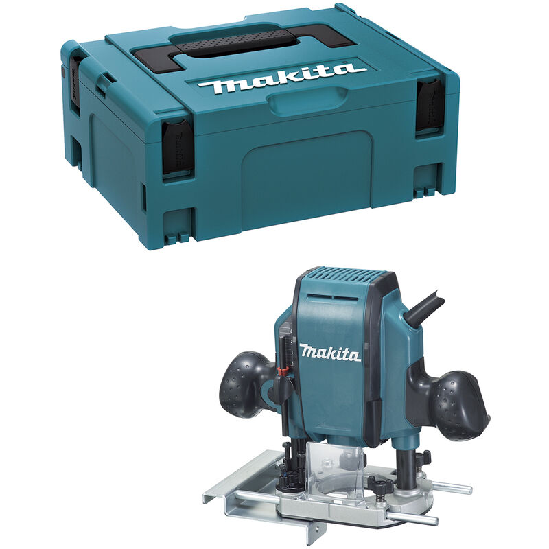 Makita - Fresatrice verticale RP0900J 900W con valigetta MakPac