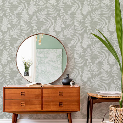 Fresco Taupe Witton Silhouette Leaf Wallpaper (Was £12)