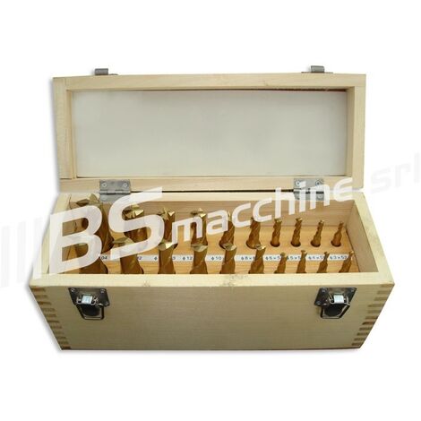 FRESE METALLO A 2 E 4 TAGLIENTI SET 20 PZ HSS RIVESTITE AL TIN SOGI TRAPANO FRESA FRESATRICE