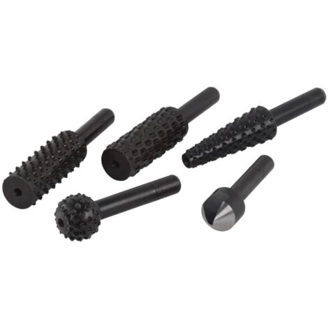 FRESE RASPE RASPA LIMA ALLARGATORE WOLFCRAFT SET 5 PZ PER TRAPANO