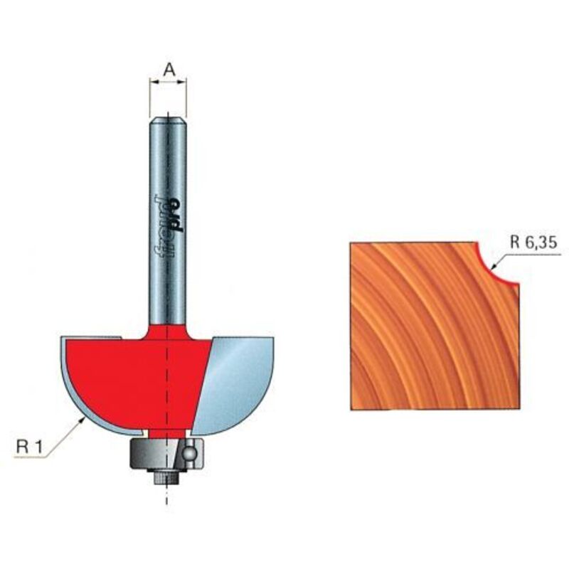Freud - frese widia a raggio concavo ART.30-10206 pz 1,0