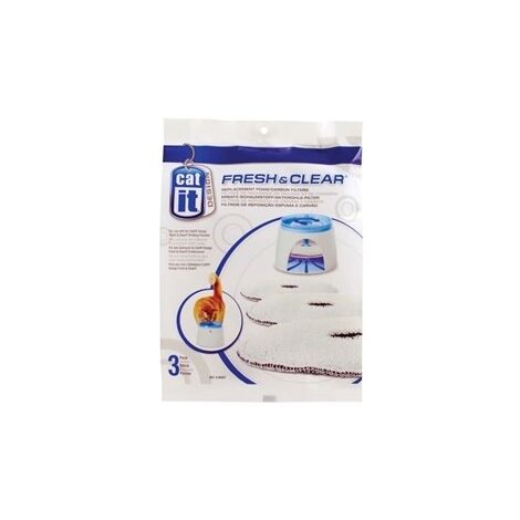 FRESH CLEAR RECHARGE 3 FILTRES POUR FONTAINE CAT IT 50057