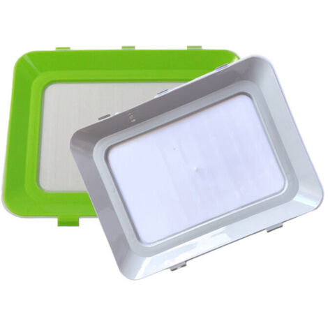 Fresh & Clik Lunch Box  Set of 2 Food Storage Trays, Alternative to Plastic Wrap  Reusable Food Wrap