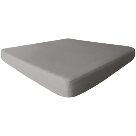 FRESH - Drap Housse 90x190cm Taupe Imperméable et Respirant