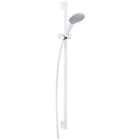 Freshline set de douche l900 mmavec douchette à main 1s chromée/blanc