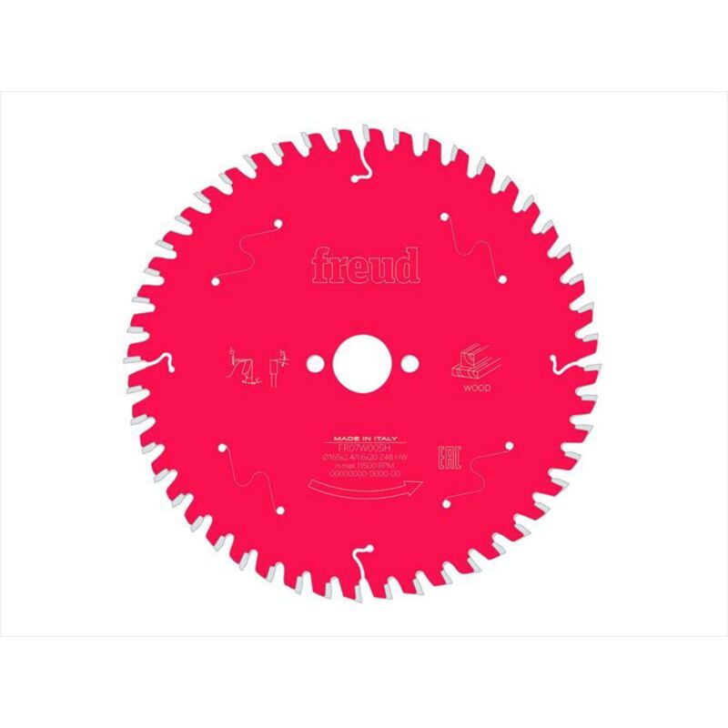 Freud 165mm Wood Circular Saw Blade 48T - High Carbon Steel