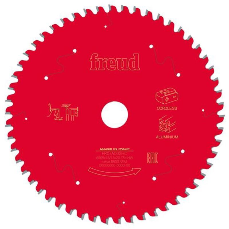 Freud Metal Circular Saw Blade 165mm Titanium Cobalt Carbide