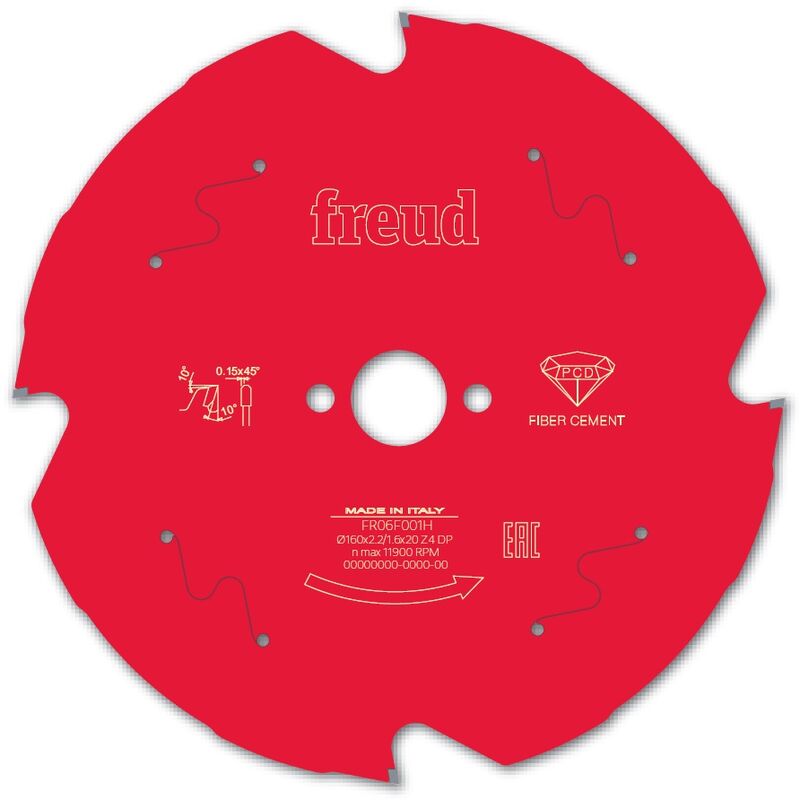 Freud - Lames de scie circulaire panneaux fibre-ciment D190mm F03FS10097
