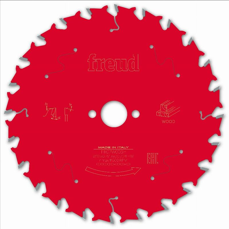 Lame de scie circulaire pour bois 24 dents D165mm - freud - F03FS09688
