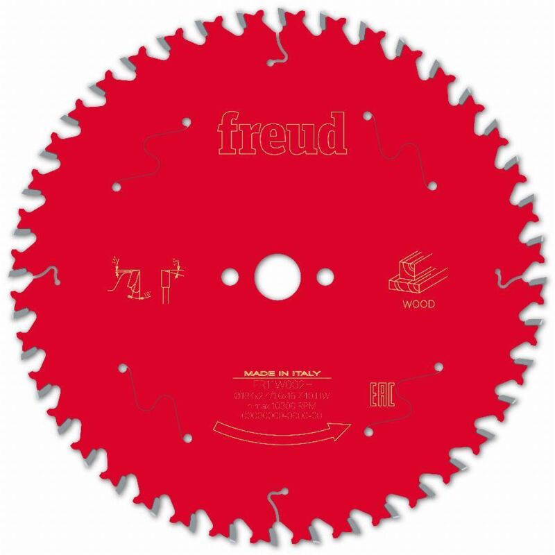 Lame pour scie circulaire portative - &Oslash;184 2,4/1,6 AL16 Z40 BA 10&deg; - F03FS09704 -FR11W002H