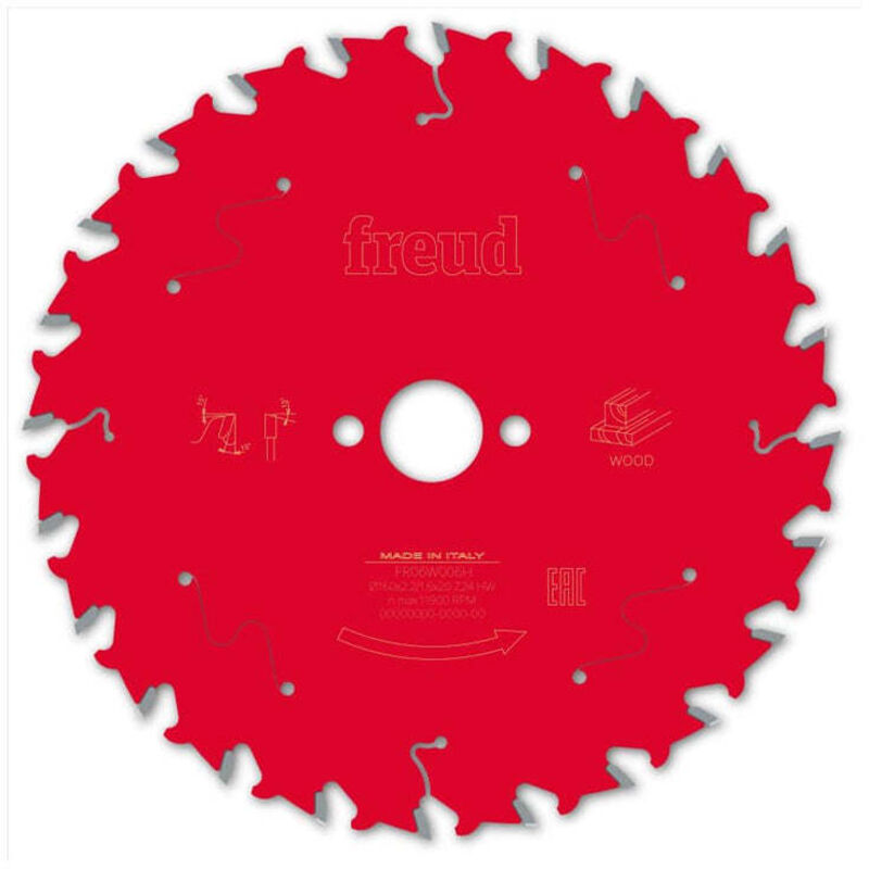 Lame de scie circulaire pour bois 24 dents D160mm - FREUD - F03FS09678