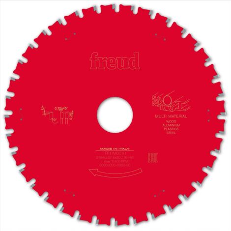 FREUD Lame de scie circulaire & plongeante - Multi-matériaux - 184 mm - 2.0 mm - 30 mm - 36 dents
