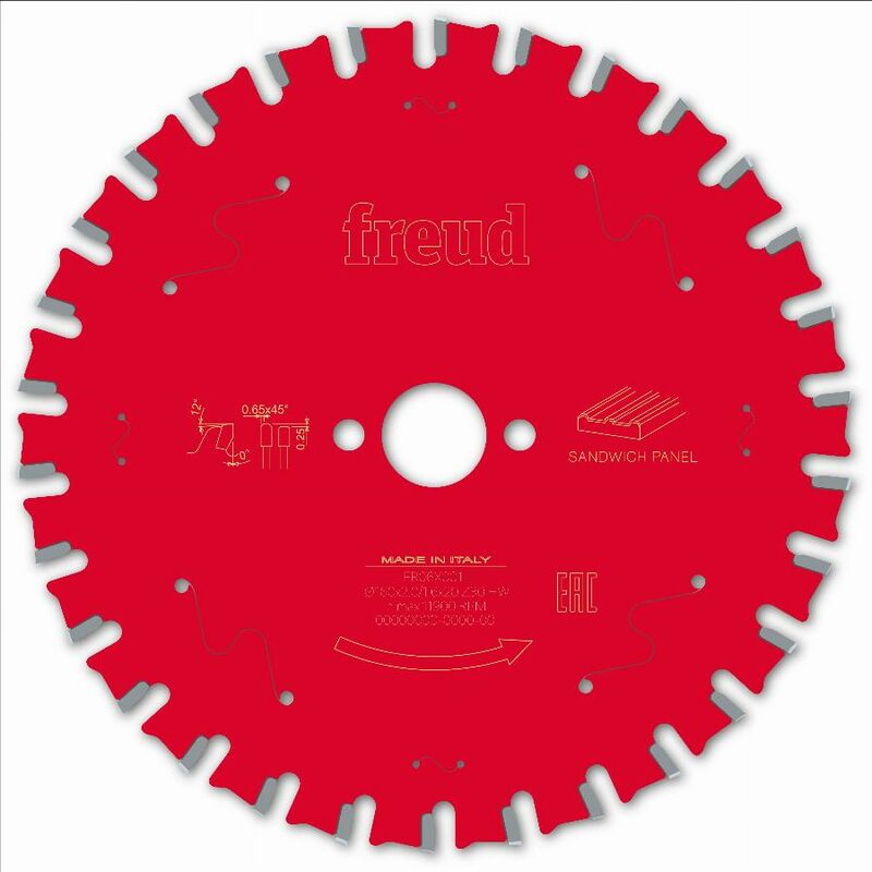 Freud - Lame pour scie circulaire portative Ø160 2/1,6 AL20 Z30 tpb 0° - F03FS09852 -FR06X001H