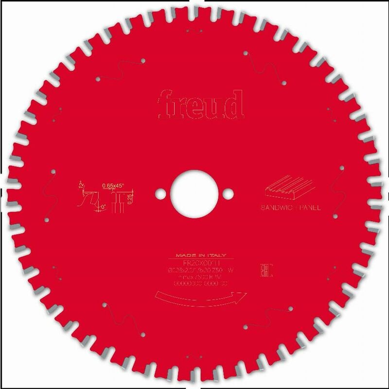 Lame pour scie circulaire portative Freud 235 2,2/1,8 AL30 Z50 tpb 0° - F03FS09857 -FR20X001H
