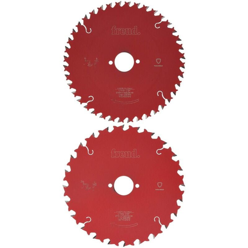 Freud Pro Twin Pack TCT Circular Plunge Blades 190mm x 30mm Bore - 40 + 24 Tooth