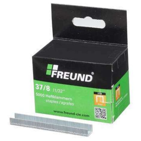 FREUND Heftklammern 37/8, Paket à 5000 Stück 01760008