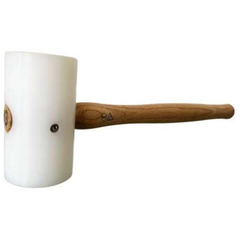 FREUND Kunststoffhammer Polydur Hammer , Schonhammer rund weiß Ø 50 mm 01678050