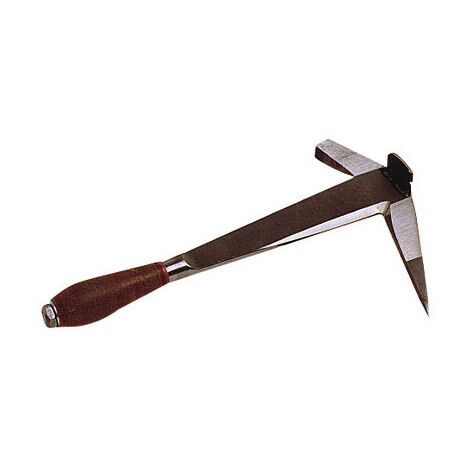 Freund – Marteau de couvreur gaucher avec tire-clous intégré – Manche en cuir poli pour confort – Forgé à la main – Poids 0.66 kg – Longueur 330 mm