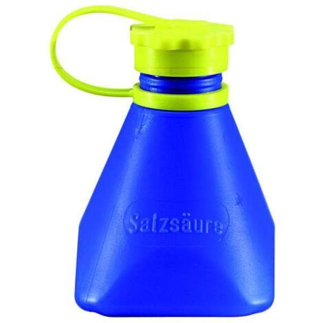 FREUND Salzsäure-/Lötwasserflasche Salzsäureflasche, Ausführung mit Auslaufstopp, blau 03330001