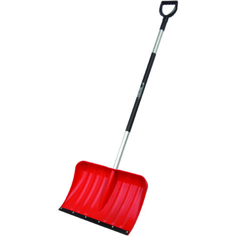 Freund Victoria pala da neve Aluline (pala da neve rossa con bordo sussurro, larghezza della lama 54 cm, pala con manico in alluminio 125 cm, con bordo in profilo di alluminio, bordo laterale alto) 97