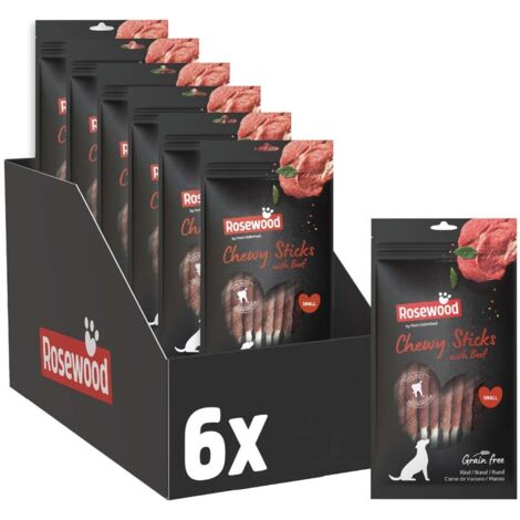Friandises à mâcher pour chiens petite taille au bœuf 6x72g