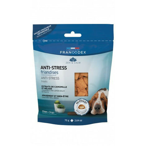 Friandises Anti-Stress 75 grammes pour chien et chiot - Francodex - Multicolor