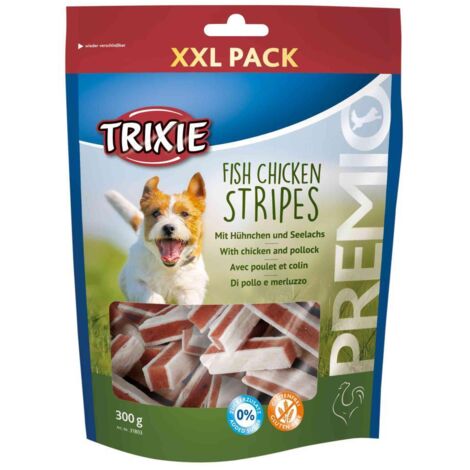 Friandises bâtonnets poulet / colin Désignation : Friandise pour chien  Conditionnement : 300 g Trixie 31803