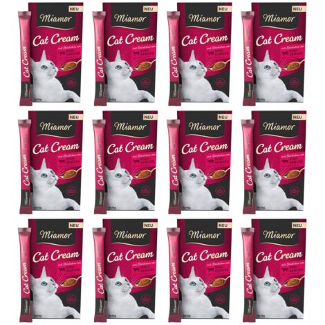 Friandises crémeuses pour chats MIAMOR Pâtes à la crème au bœuf et aux légumes 60 x 15 g