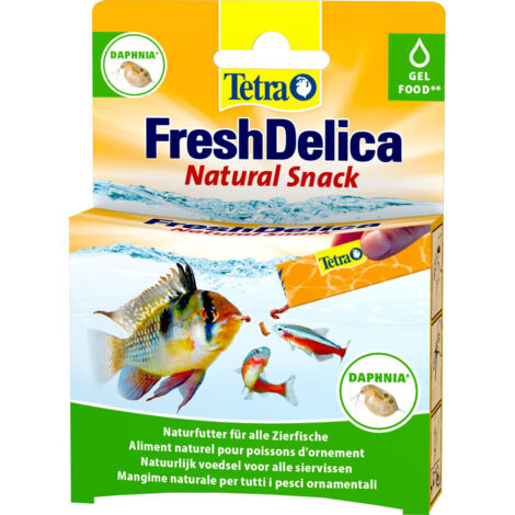 Friandises Daphnies" Daphnia" en gel 16 sticks de 3 g Fresh Delica nourriture pour Poissons d'ornement - Tetra