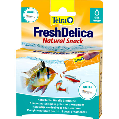 Friandises Krill en gel 16 sticks de 3 g Fresh Delica nourriture pour Poissons d'ornement - Tetra