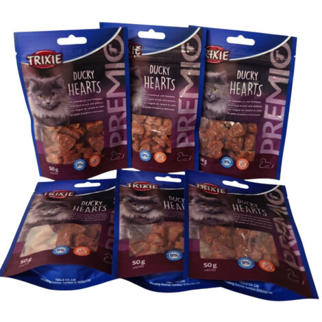 Friandises Magret de canard et colin 6 sachets de 50g pour chat - Trixie