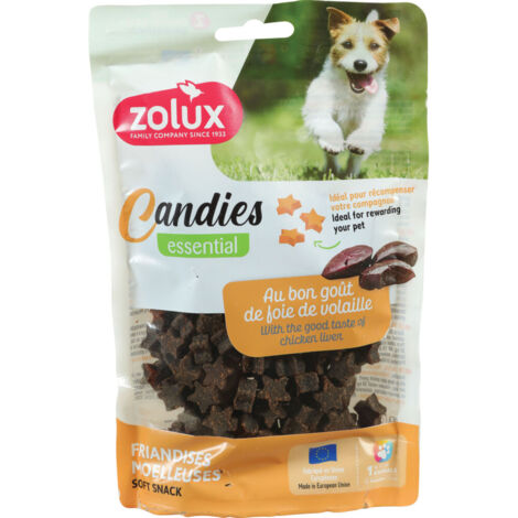 Friandises mini étoile foie de volaille CANDIES 150 g pour chiens - zolux