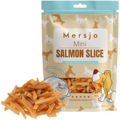 Friandises pour chat - Mini tranches de saumon 50 g