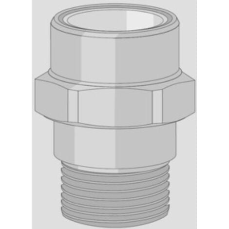SANIT EISENBERG Friatherm Friatec Übergang Verschraubung kurz 75540520000 zum kleben, 20 mm x R 1/2, Aussengewinde