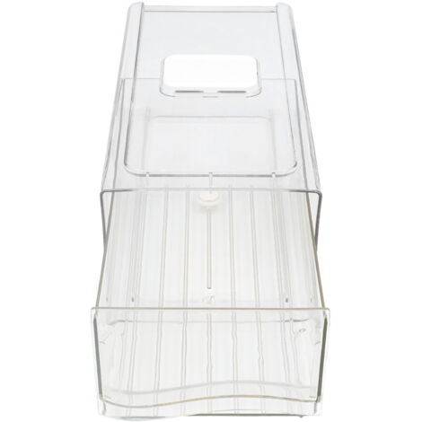 Fridge Containers Food Grade Transparent Pantry Storage Bin Stackable Classification Storage Drawer Type Organizing BinsS