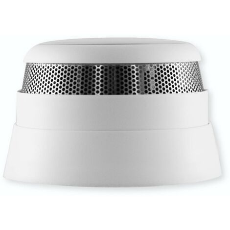 frient Sensore di Fumo Wireless  Intelligent Smoke Alarm  Notifica Istantanea Incendi  EN 14604  Alimentazione a Batteria  Zigbee  Compatibile con SmartThings, Home Assistant e Athom Homey