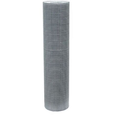 Frigerio treillis soude' galvanise' cm h 100x25 m maille 6x6 mm enceinte de cloture