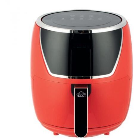 Friggitrice ad Aria 1500W 5L DCG Rosso Antiaderente Pannello LED
