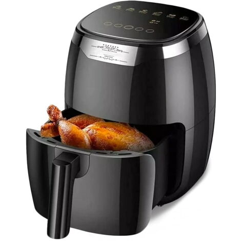 Friggitrice ad aria 8lt. 1500W digitale touch temperatura regolabile senza olio e grassi con Grill - Mod. Black