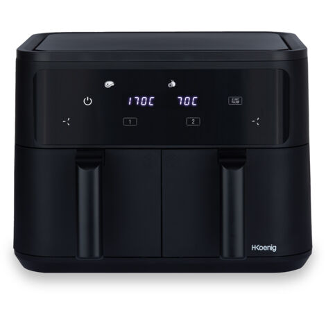 Friggitrice ad aria 9L - 2x4,5L, 8 programmi, 2400W FRY900