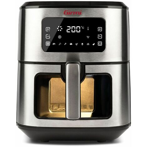 Friggitrice ad Aria Digitale GIRMI da 6,5 Lt. potenza 1700W con Oblò e Cestello