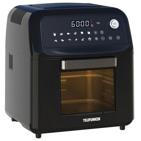 Ariete 4626 Airy Fryer 6L, Friggitrice ad aria, 1300 W, Capacità 6L,  Capacità di cottura 2,5kg, 8 programmi preimpostati, Temperatura fino a  200°, Cestello trasparente per controllo cottura, Nero mod.4626/00