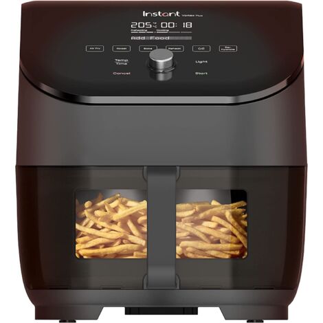 Friggitrice ad aria multiuso Instant Vortex Plus ClearCook 5,7 litri nera