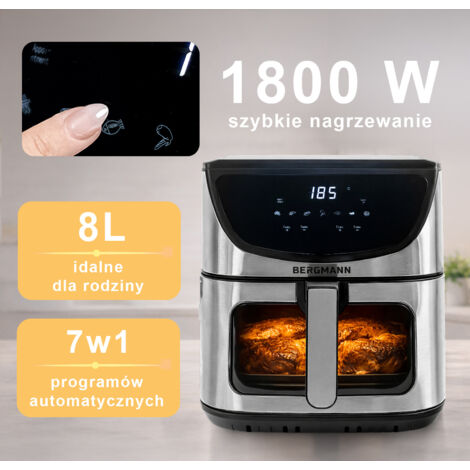 Friggitrice BERGMANN YA 1 camera 8l 1800W N