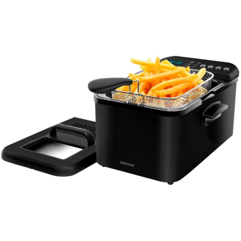 Image of Friggitrice Cecotec Cleanfry Luxury 3000 Black (2400 w - 3.2 l)
